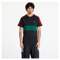 Tričko adidas 3 Stripes Panel T-Shirt Black/ Core Green