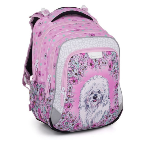 Školní tříkomorový batoh Bagmaster - Pejsek