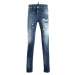 DSQUARED2 Distressed Blue džíny