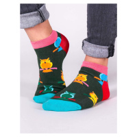 Yoclub Unisex's Ankle Funny Cotton Socks Patterns Colours SKS-0086U-A200