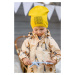 Dětská bavlněná čepice Jamiks ARAGORN žlutá barva, z tenké pleteniny