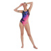 Dámské plavky speedo digital placement u-back blue flame/fluo