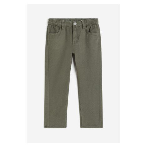 H & M - Kalhoty Relaxed Tapered Fit - zelená H&M