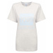 Calvin Klein šedé dámské tričko S/S Crew Neck s logem