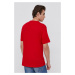 Bavlněné tričko United Colors of Benetton červená barva, s potiskem