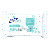 Linteo Baby Aqua Sensitive dětské jemné vlhčené ubrousky 48 ks