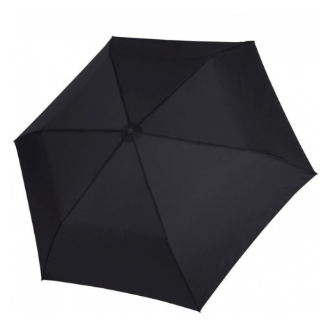 Černý dámský i dětský skládací mechanický ultralehký deštník Aline Doppler