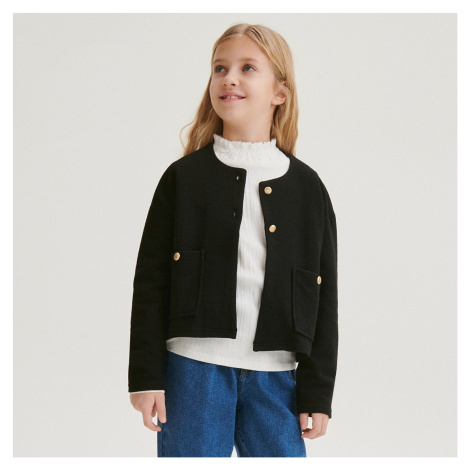 Černá dívčí saka, blejzry a bolerka