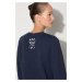 Bavlněná mikina A.P.C. Sweat Shelley COETM-F27693 DARK NAVY dámská, tmavomodrá barva, s potiskem