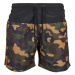 Pánské koupací kraťasy Urban Classics Block Swim Shorts - blk/woodcamo