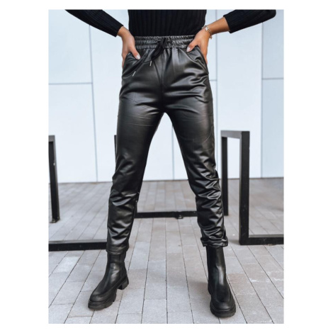 Černé dámské voskované kalhoty DStreet