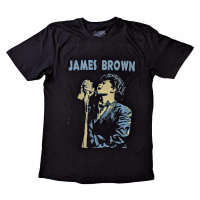 James Brown tričko, Holding Mic Black, pánské