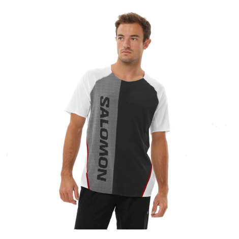 alomon /LAB peed Tee M LC2181800 - deep black/white Salomon