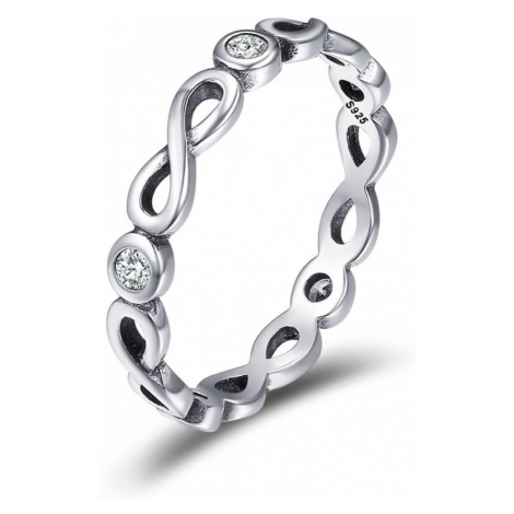 Linda's Jewelry Stříbrný prsten Simple Nekonečno IPR043 Velikost: 52