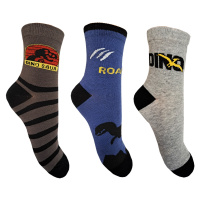 Chlapecké ponožky - Aura.Via GZF9716, šedá / tmavě šedá / modrá Barva: Mix barev