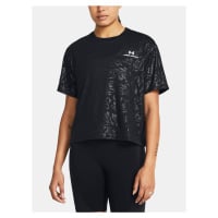 Under Armour Tričko Vanish Energy Emboss Crop SS-BLK - Dámské