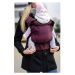 MONILU START LEAVES BURGUNDY Rostoucí šátkové nosítko pro děti, fialová, velikost