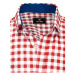 D Street Pánská kostkovaná košile s krátkým rukávem Nalnt ruznobarevne