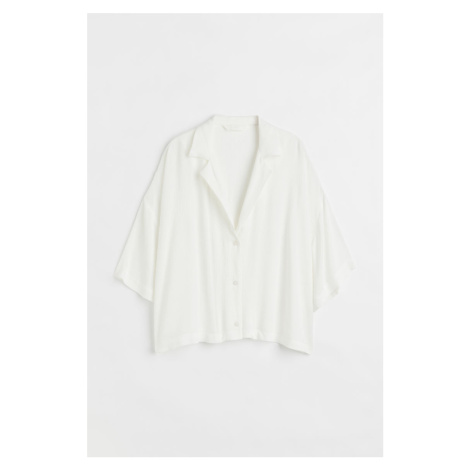 H & M - Oversized košile resort - bílá H&M