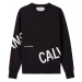 Calvin Klein Calvin Klein pánská černá mikina STRETCH LOGO CREW NECK