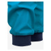 Modré klučičí softshellové vzorované kalhoty s vysokým pasem Unuo