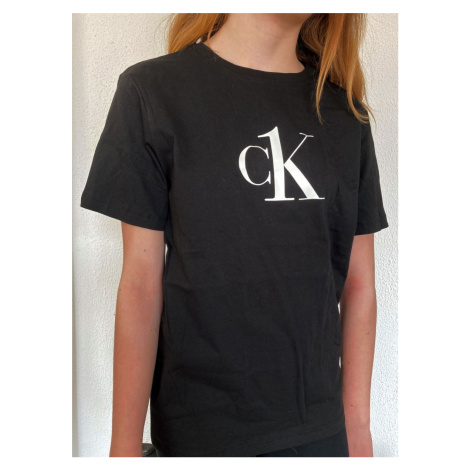 Dětské triko Calvin Klein B700327 černé | černá