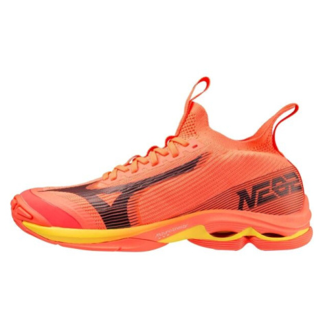 Mizuno WAVE LIGHTNING NEO 2 Pánská volejbalová obuv, oranžová, velikost 43