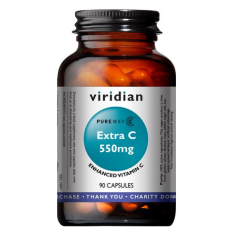 EXP 19/1/2024 Extra C 550mg 90 kapslí (Vitamín C 550mg) - Viridian