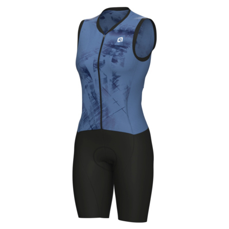 ALÉ Cyklistická kombinéza - MIRROR PRAGMA - modrá/černá