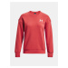 Červená mikina Under Armour Essential Fleece Crew