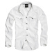 košile pánská BRANDIT - Men Shirt Slim Weiss - 4005/7