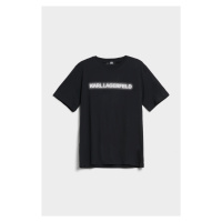 Tričko karl lagerfeld logo t-shirt černá