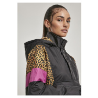 Dámská bunda AOP Mixed Pull Over Black/leo