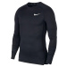 Kompresní triko Nike Pro LS Top Černá / Bílá