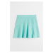 H & M - Žerzejová sukně - tyrkysová