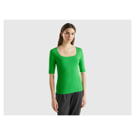 Benetton, Fitted Stretch Cotton T-shirt United Colors of Benetton