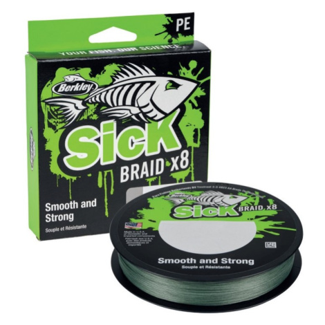 Berkley splétaná šňůra sick braid x8 150 m - 0,10 mm 7,5 kg