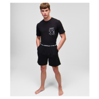 Pyžamo - set karl lagerfeld ikonik 2.0 pkt short pj set černá