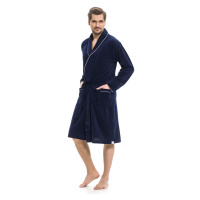 Doctor Nap Man's Dressing Gown SMS.6063 Navy Blue