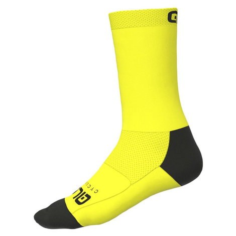 ALÉ Cyklistické ponožky klasické - TEAM - žlutá