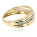 Zlatý dámský prsten se zirkony GR355