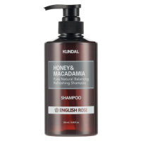 KUNDAL - HONEY & MACADAMIA SHAMPOO - Korejský šampon na vlasy English Rose 500 ml
