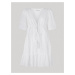 Bílé dámské šaty Pepe Jeans Delia