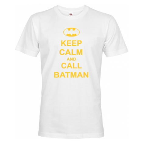 Pánské tričko - Keep calm and call Batman BezvaTriko