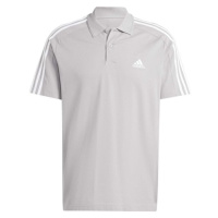 adidas 3-STRIPES PIQUE POLO SHIRT Pánské polo triko, šedá, velikost