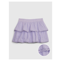 Světle fialová holčičí kraťasová sukně GAP