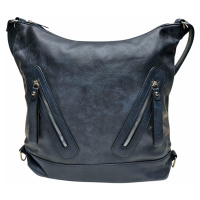 Velký tmavě modrý kabelko-batoh s kapsami Abigail