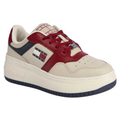 Tommy Hilfiger TJW RETRO BASKET FLATFORM Dámské tenisky, béžová, velikost