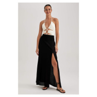 DEFACTO Fall in Love Cotton Slit Beach Skirt