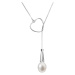 Evolution Group Perlový náhrdelník s pravou říční perlou bílý 22026.1